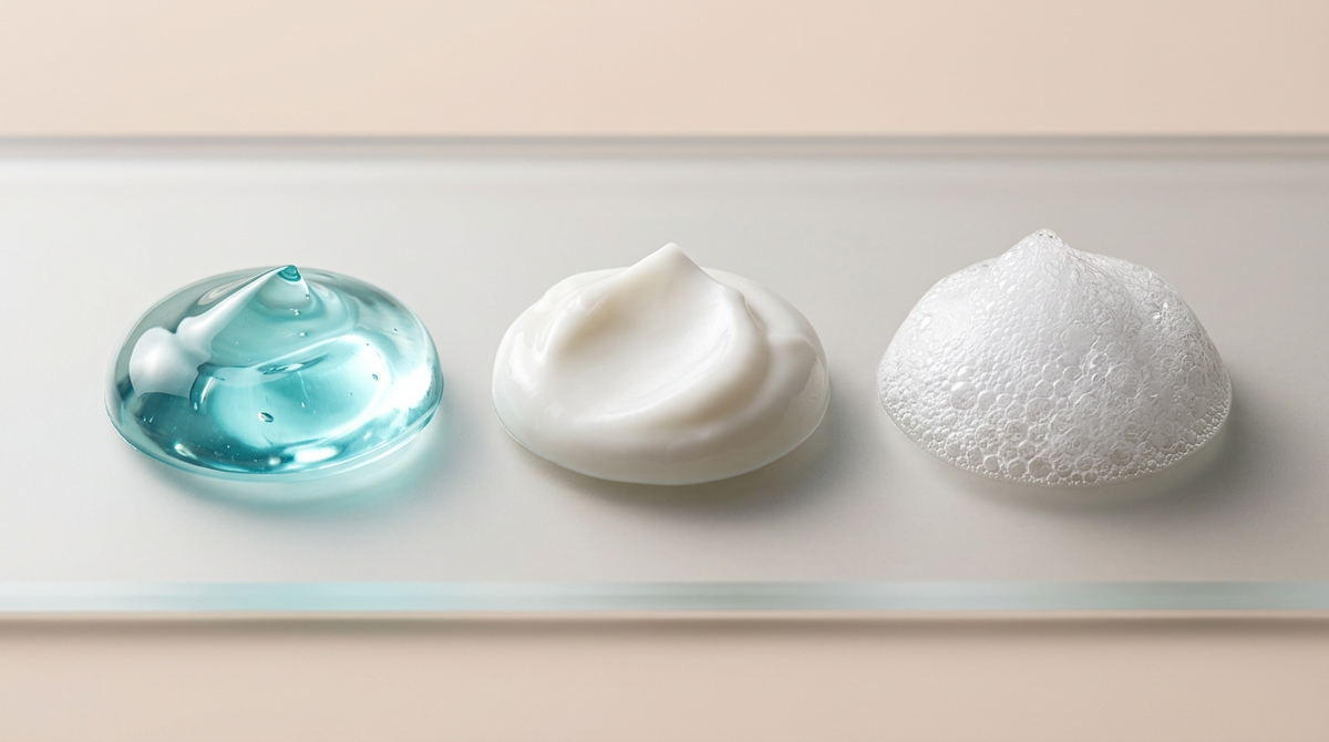 Gel vs. Cream vs. Foam: How to Choose the Right Cleanser for Your Skin Type
